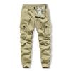 Macacão masculino com vários bolsos e lavagem pesada, estilo japonês, primavera e outono, cor sólida, zíper na perna, calça casual de comércio exterior