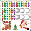 RFM047 Lâmpada de Luz Magnética Refletiva de Natal Corpo de Carro Boneco de Neve Papai Noel Adesivo Decorativo Magnético Refletivo