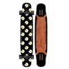 Prancha longa de 46 polegadas prancha profissional cor areia iniciante scooter de quatro rodas dupla curvada masculino e feminino escova de rua prancha de dança de rua