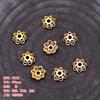 70008 Horquilla de Cobre Material Hecho a Mano DIY Hanfu Accesorios Corona para el Cabello Base de Flor 6*6mm