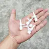 Accesorios para bomba de oxígeno de acuario, regulador de flujo de oxígeno simple, bomba de oxígeno de plástico blanco, oxigenador