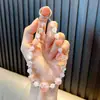 Cadena para Teléfono Móvil Colgante Estrella de Cinco Puntas Cielo Estrellado con Cuentas Pulsera Exquisita Colgante para Bolso Llavero de Coche Regalo Pequeño para Estudiante Venta al por Mayor