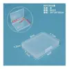 Caja Vacía de Plástico PP Transparente Caja para Accesorios Pequeños Joyería Equipo de Pesca Caja de Empaque Piezas de Ferretería Caja de Almacenamiento de Muestras Caja de Exhibición