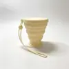 Nueva taza de enjuague bucal plegable para viajes, vaso de agua plegable portátil para acampar al aire libre, vaso de agua plegable y retráctil