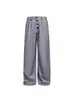 Pantalones Casuales de Pierna Ancha Versátiles de Color Sólido con Caída de Alta Gama para Hombre, Marca de Moda Nanxia, Estilo Retro Suelto