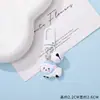 Llavero de cordero de resina lindo de dibujos animados, colgante de cuentas DIY, colgante de muñeca de cordero de peluche lindo estilo libro rojo pequeño