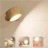 Lámpara de Pared Giratoria Magnética Creativa, Luz Nocturna, Luz de Pasillo, Luz Nocturna Giratoria de 360 Grados, Lámpara de Mesita de Noche