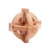 Cerradura Kongming de Mortaja y Espiga de Haya Cerradura Luban Juguete de Ocio para Niños Barril de Vino de Madera Juguete Educativo Transfronterizo para Personas Mayores