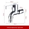 Torneira 4 Pontos Doméstica Externa Anticongelante Tanque de Mop Aço Inoxidável Estendida Abertura Rápida Torneira Cobre Torneira para Máquina de Lavar