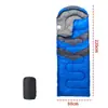 Saco de dormir tipo envelope transfronteiriço com capuz para acampamento, viagem, uso em hotel, à prova de sujeira, equipamento quente para atividades ao ar livre, saco de dormir em estoque