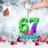 Llavero Creativo Acrílico Plano 2D Transfronterizo Tematizado 67 Estilo Crema Colgante para Mochila Coche Fiesta Navideña
