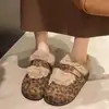 Zapatos Birkenstock Peludos de Suela Gruesa Retro para Mujer 2026 Nuevos de Invierno para Exteriores Antideslizantes Forrados de Felpa Cálidos Versátiles Zapatos de Algodón para Nieve