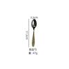 Acero Inoxidable Flor Dorada Tallada Mango Elegante Novedad Vajilla Cuchillo Tenedor Cuchara Vajilla Occidental