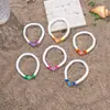 Exportação Transfronteiriça Europeia e Americana Novo Estilo Boêmio Colorido Argila Macia Verão Pequena Flor Fresca Pulseiras Empilhadas para Mulheres
