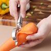 Faca de Descascar Aço Inoxidável 304 Faca Doméstica para Frutas Planeador Raspador Multifuncional de Legumes para Cozinha Descascador de Batatas
