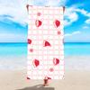 Toalla de playa absorbente de secado rápido con estampado de microfibra, toalla de playa de terciopelo de doble cara, chal protector solar para natación en la playa, venta al por mayor