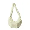 Bolsa feminina da moda popular deste ano bolsa plissada de nicho feminina 2026 comércio exterior bolsa de ombro única bolsa de axila bolsa de mão bolsa acolchoada