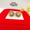 Aretes para Mujer de Oro Arena Vietnamita Múltiples Estilos Aretes de Botón Incrustados con Piedras Incrustados con Diamantes de Moda Generosos Venta Directa de Fábrica Venta al por Mayor de Aretes