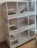 Gaiola de criação de gatos de três camadas, casa de gato de madeira maciça para uso doméstico, cercado de isolamento para gatos, armário para gatos, gaiola de criação de gatos