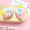 Resina de Color Sólido Pequeños Accesorios Variante Gato Fresa Mi Tou Diy Cuerda de Cabeza de Goma Crema Material para Funda de Teléfono Móvil Agujero para Bolsa Zapatos