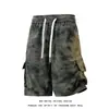 Shorts Cargo Camuflaje Tie-Dye Estilo Americano con Bolsillo Grande para Hombre, Ropa de Verano, Shorts Deportivos de Cinco Puntos, Tallas Grandes, Shorts de Playa, Modernos