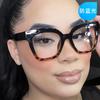 Gafas de Espejo Plano Antiluz Azul Personalizadas en Caja para Mujer, Ojo de Gato Transfronterizo, Montura de Gafas Simple de Moda Europea y Americana