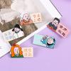Broche de Insignia Acrílica de Texto Inspirador de Celebridad de Dibujos Animados Lindo Colgante Estudiante Pequeño Regalo Accesorios para Mochila Escolar Regalo
