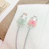 Modelo de Ola Adecuado para Apple Iphone16/15/14 Cable de Datos para Carga de Teléfono Móvil Cubierta Protectora Lindo Dispositivo Mordedor de Cable