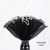 Fio de onda plissado Pérola branca fio de onda luminosa flor de embalagem gaze buquê preto malha material floral
