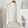 Cárdigan de punto con manga de murciélago perezoso, chal para mujer, prenda exterior de verano, capa fina para habitación con aire acondicionado, camisa de protección solar, cobertura para mujer