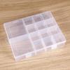10 grade 15 grade 24 grade destacável transparente hardware botão engrenagem de pesca jóias caixa de embalagem acessórios plástico papelaria caixa de armazenamento
