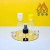 Botella PET personalizada de 60 ml con hombro inclinado para muestras de aceites esenciales, botellas de tamaño de prueba para artículos de tocador, disponible con varios tipos de tapas.