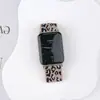 Adecuado para Correa de Reloj Xiaomi Watch 8-10Pro, Correa de Reloj Tejida Elástica de Nylon Simple con Estampado de Leopardo, Modelo Nuevo