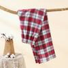 Pantalones Casuales de Algodón Puro Cepillado a Cuadros para Parejas, Finos para Primavera, Otoño y Verano, Casuales, Ajustados, Rectos, que se Pueden Usar Afuera