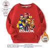 Roblox Ropa Roblox Sudaderas para Niños Otoño Nuevo Chaquetas de Dibujos Animados para Niños Tops Sueltos Tendencia Primavera y Otoño