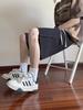 Bermudas casuales de color sólido para hombre para el verano de 2025 con decoración de cremallera, elegantes y de alta gama, versátiles, holgadas y de largo medio