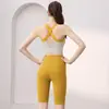 Conjunto de ropa de yoga, sujetador deportivo, equipo deportivo profesional, ropa de fitness, chaleco, entrenamiento de Pilates, correr, espalda hermosa