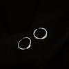 Anillo Abierto Mobius de Plata 925 Inspirado en Diseño para Mujer, Moda de Tendencia, Celebridad de Internet, Estilo Minimalista, Anillo para Dedo Índice, Estilo Japonés y Coreano