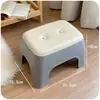 Banqueta Pequena para Uso Doméstico, Banqueta Baixa para Apartamentos de Aluguel, Banqueta Resistente e Durável para Trocar Sapatos, Mesa de Centro para Sala de Estar, Banco de Plástico com Acabamento de Alto Padrão
