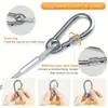 Popular Correa de Acero Inoxidable para Perro Transfronteriza Correa para Perro Pequeño, Mediano y Grande Correa para Perro de Alambre para Mascotas Cadena Engrosada Correa para Perro