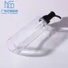 Botella de Gel de Ducha y Champú, Botella Redonda PETG Reutilizable, Botella de Plástico para Loción de 100 ml a 200 ml, Botella con Dispensador