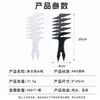 Pente Retrô de Cabeça de Óleo Transfronteiriço Pente de Alisamento Dupla Face para Homens Pente de Dentes Largos Pente para Cabeça de Óleo Pente de Cabeleireiro de Dentes Grandes Pente com Textura