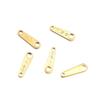 Corrente de extensão de aço inoxidável peça final corrente de cauda banhada a vácuo ouro 18K peça redonda com letras corrente de cauda pulseira DIY colar etiqueta acessórios de joalheria