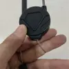 Cuerda de alambre de acero de 1 mm de grosor de fábrica para exteriores, mochila de montañismo, hebilla de tracción fácil, llavero telescópico negro Luya Camping Pesca