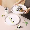 Diário Panda da Colina Louça de Melamina Atacado Bandeja Estilo Luxo Leve Bandeja de Chá Bandeja de Armazenamento Bandeja Especial para Hotel Restaurante