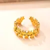 Joyería Popular Transfronteriza de Acero de Titanio Moda Diseño de Nicho Anillo Abierto Fundición Doble Fila Estrella Anillo de Acero Inoxidable Fábrica