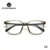 Gafas Studiomuku Muku Marco Transparente Grande Montura Cuadrada Montura de Gafas Montura de Gafas con Altos Requisitos Personales Elegantes