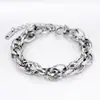 Pulseira Masculina Trançada Grossa Ousada Estilo Onda d'Água Amazon Cruzada, Joia de Pulseira Casal Tecida Estilo Coreano Feminina