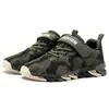 Novos sapatos camuflados infantis Estudante Exército Treinamento sapatos médios e grandes crianças meninos tênis casuais Velcro tênis de corrida