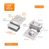 Bisagra de Vidrio de Acero Inoxidable sin Taladro Bisagra de Puerta de Gabinete Estantería Clip de Vidrio para Puerta Bisagra de Gabinete de Vino Clip Cuadrado de Doble Cara